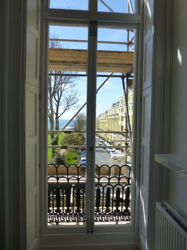 completely fully restored Regency doors in one of Brighton iconic Regency squares