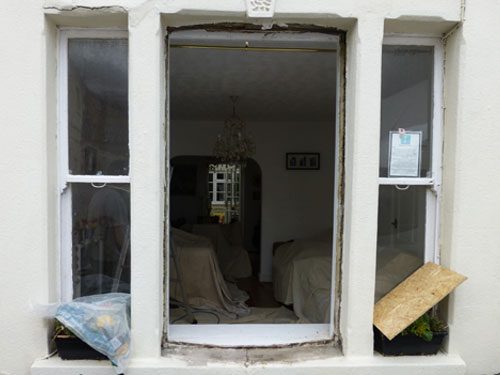 installation of the replacement window we dry fitted it first to see if we were good with our measurements in worthing west sussex