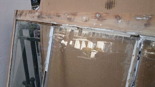 before the sash window restoration begins and how bad the windows really are in Hove east sussex