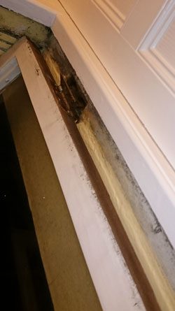 door was hanging of its hinges othe companies said that you would need to replace the frame and could not be restored in Brighton and Hove