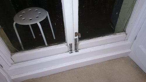 Brunswick square and Palmeira square regency doors squared back up before restoration and repair in Hove East Sussex