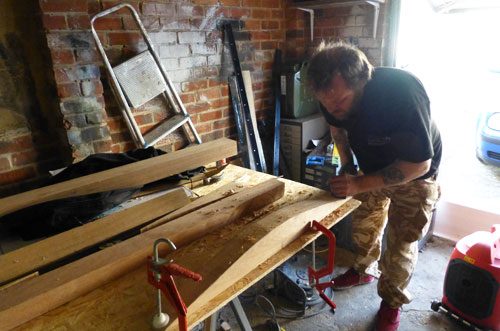 Finishing the sill by hand is one of the practices that we still use this is because you can feel when something isn't quite right on this new window installation in brighton and Hove