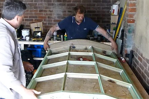 Dry fitting the new replacement window is a must to see what glues can be used in Hove East Sussex