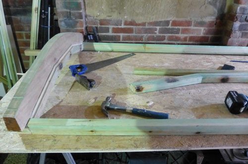 putting together the replacement new casement window for a project in Worthing West Sussex