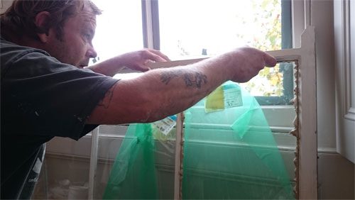 Installation of toughened glass due to the height of the sight line in Brunswick square conservation area Hove East Sussex