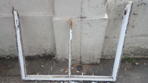 sash window needs a lot of tlc with its repairs and restoration in hove east sussex